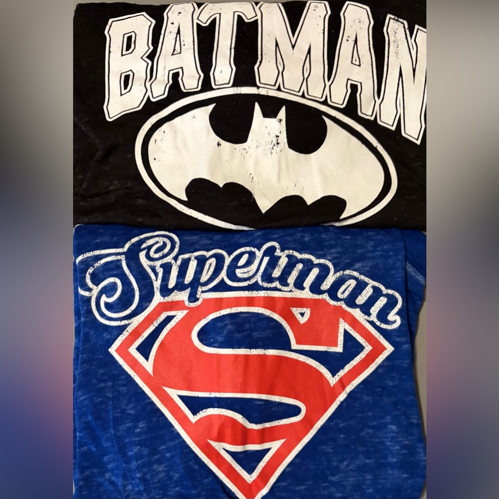 DC Comics Women's Batman & Superman Long Sleeve Tees (Sheer) - Size XXL - Picture 10 of 10